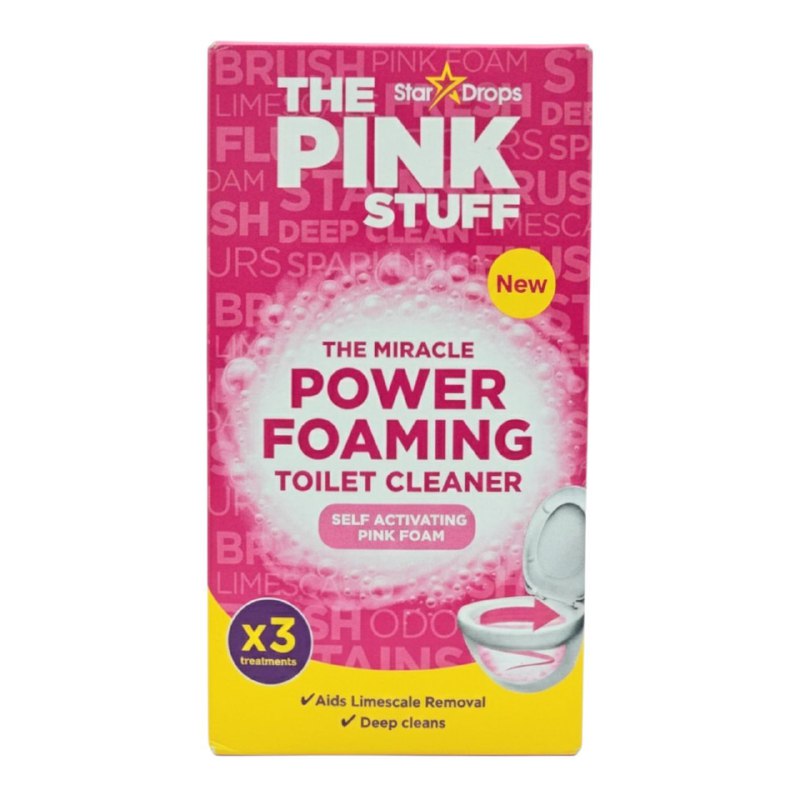 LIMPIADOR DE BAÑO INODORO EN POLVO AUTOACTIVABLE THE PINK STUFF 300G