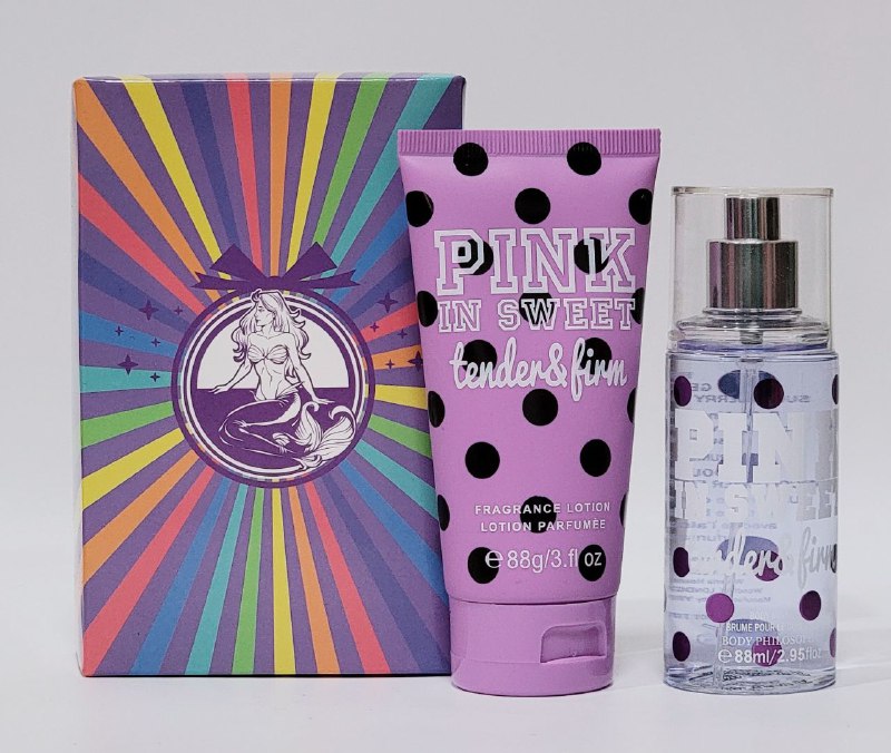 SET PINK IN SWEET TENDER & FIRM SPLASH 88ML, BODY LOTION 88G (M)
