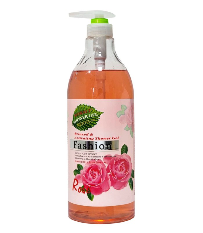 GEL DE DUCHA NUTRITIVO Y ACTIVADOR CON ESENCIA DE ROSA NATURAL FRUIT OF THE WOKALI 1300ML