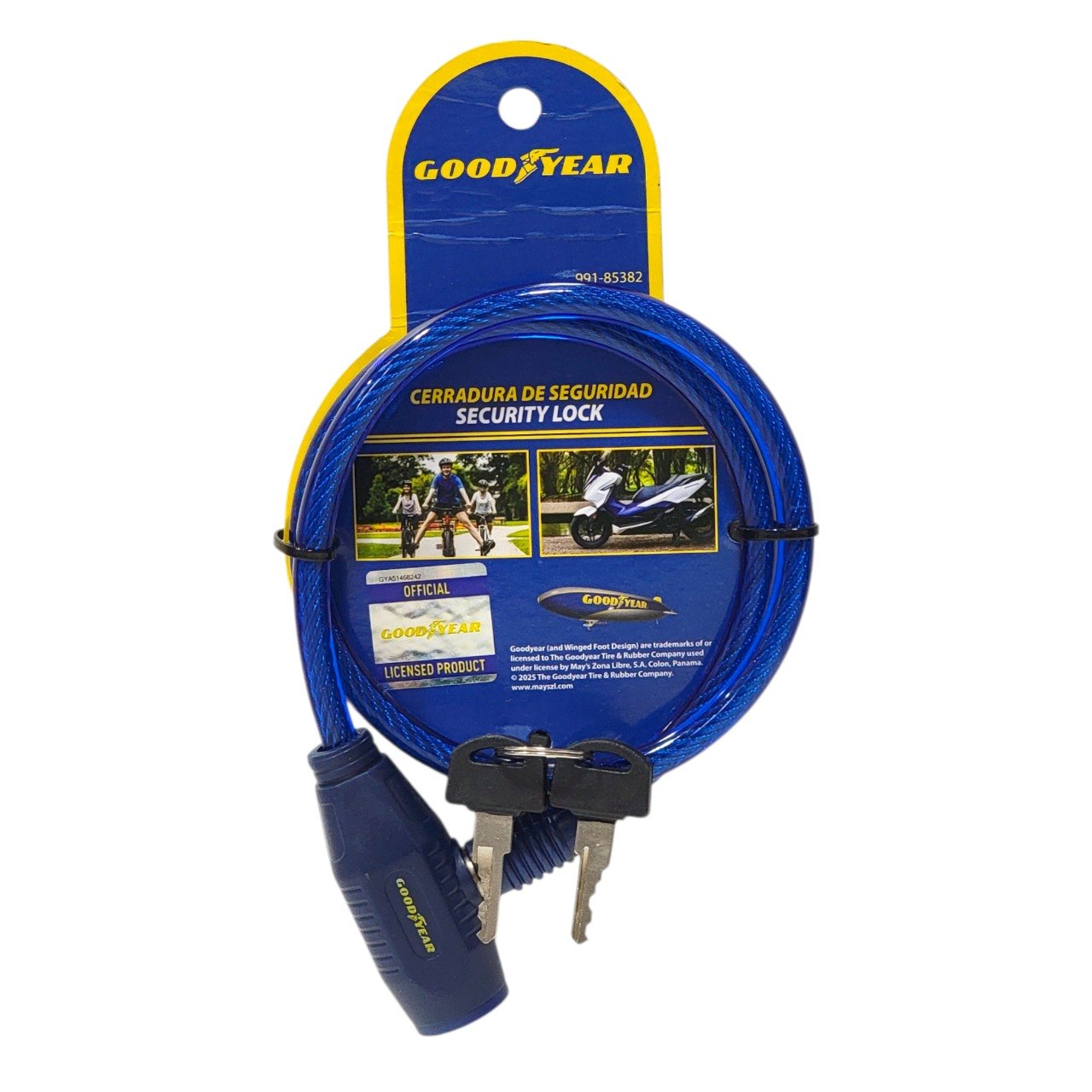 CERRADURA DE SEGURIDAD GOOD YEAR 3PCS