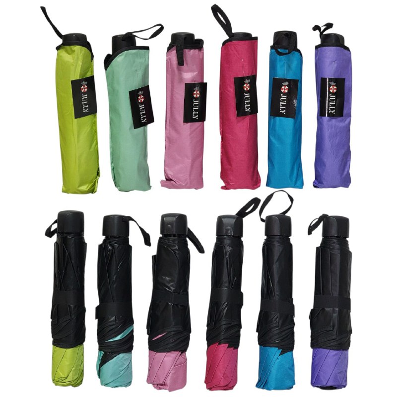 SOMBRILLA RESISTENTE, PARAGUAS PARA LLUVIA Y VIENTOS, FUERTE, PORTATIL DE ALTA CALIDAD, 6 COLORES JULLY