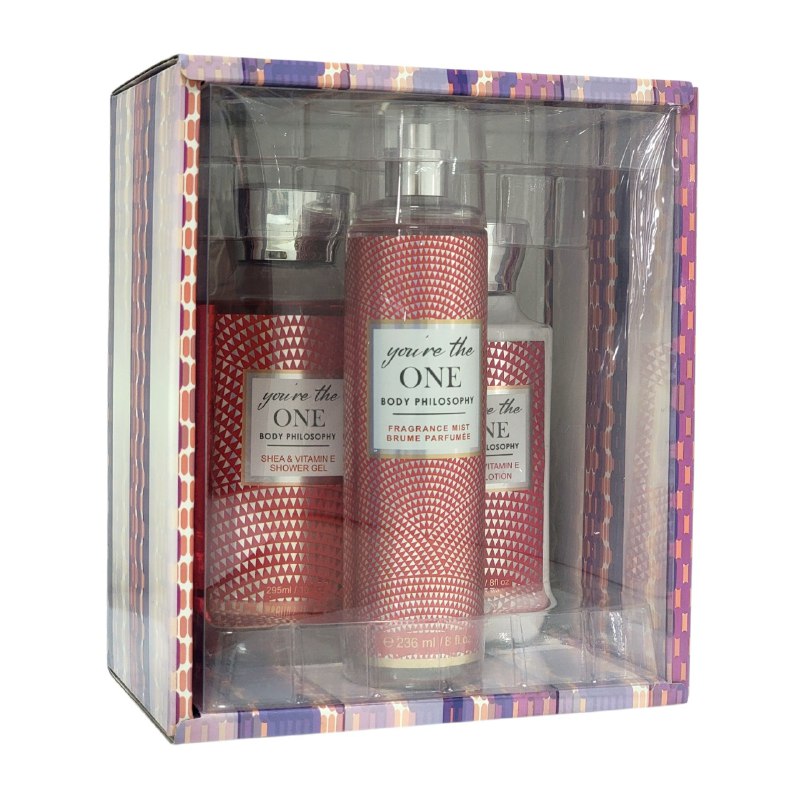SET BODY PHILOSOPHY YOU RE THE ONE SPLASH 250ML, CREMA CORPORAL 236ML, GEL DE DUCHA 295ML (M) DUPE BATH AND BODY YOU RE THE ONE