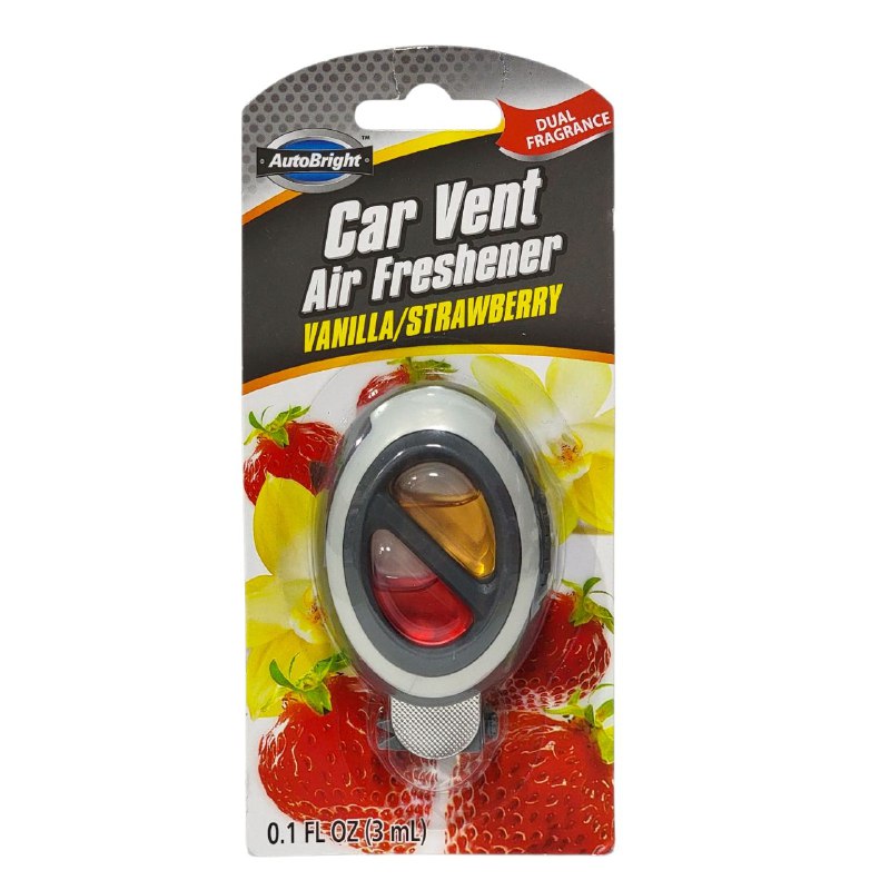 AMBIENTADOR DE AUTO AROMA VAINILLA FRESA AUTO BRIGHT 3ML