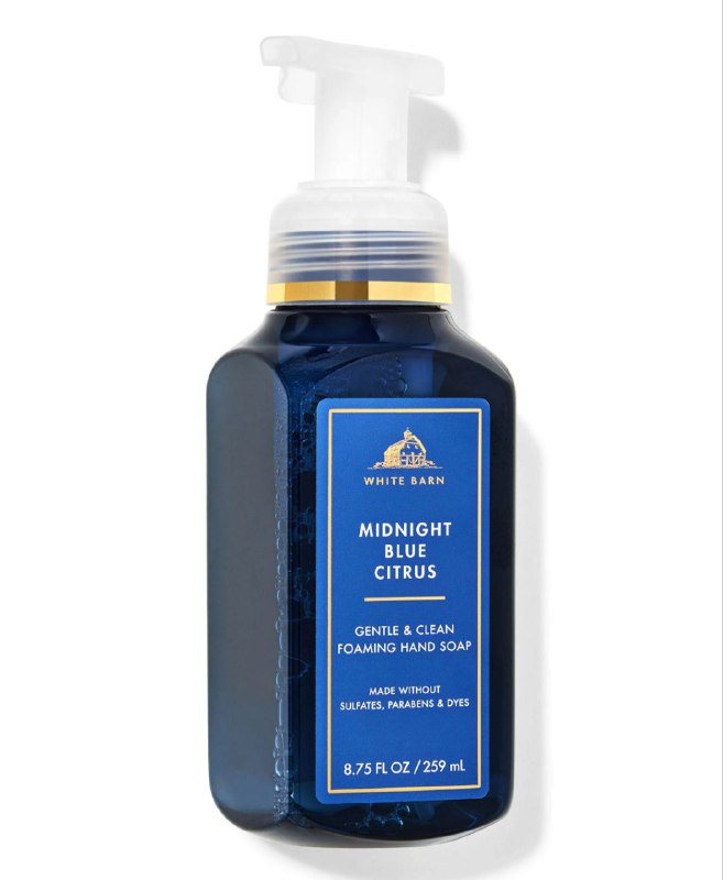 BATH & BODY WORKS JABON DE MANOS SUAVE Y LIMPIO MIDNIGHT BLUE CITRUS 259ML