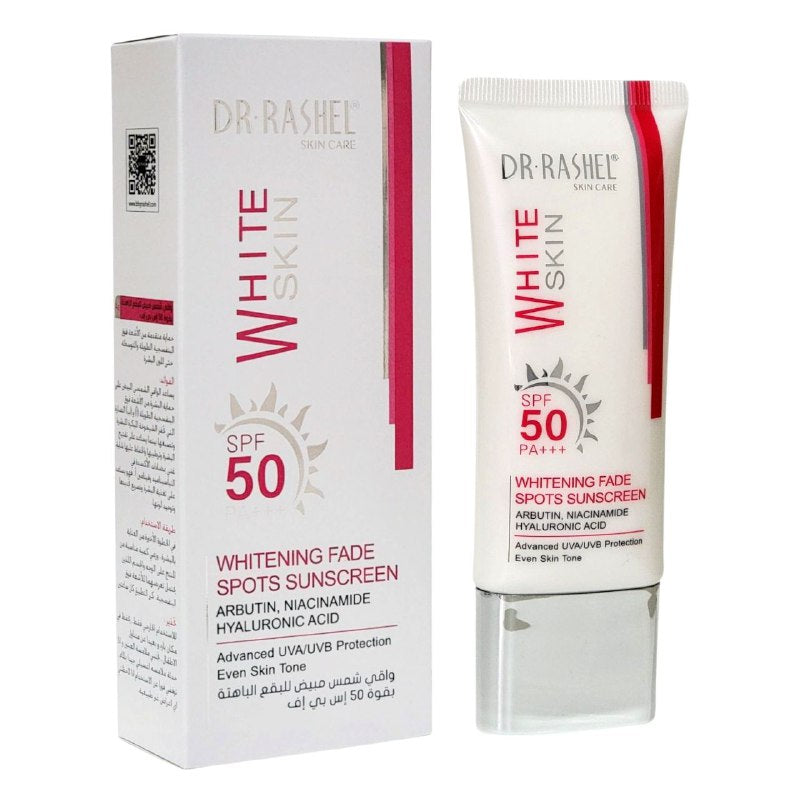 PROTECTOR SOLAR ACLARANTE Y ANTIMANCHAS CON NIACINAMIDA Y VITAMINA A SPF50 PA+++ DR RASHEL 50G