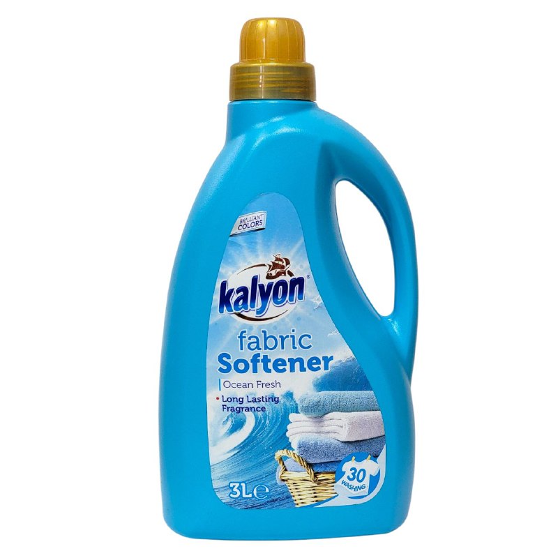 DETERGENTE SUAVITEL, SUAVIZANTE PARA LAVAR ROPA TELAS, FRAGANCIA DE LARGA DURACION PERMANENTE QUE DURA DIAS, FRAGANCIA FRESCURA DEL OCEANO KALYON 3L