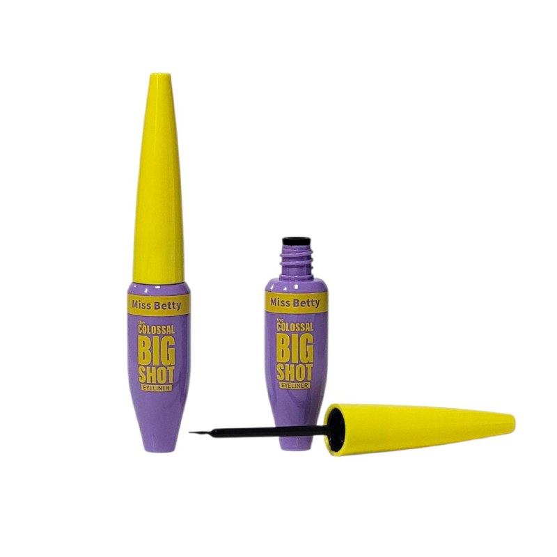 DELINEADOR DE OJOS LIQUIDO MISS BETTY THE COLOSSAL 6G (DUPE DE MAYBELLINE) IMPERMEABLE 24H, EXTREMADAMENTE OSCURO