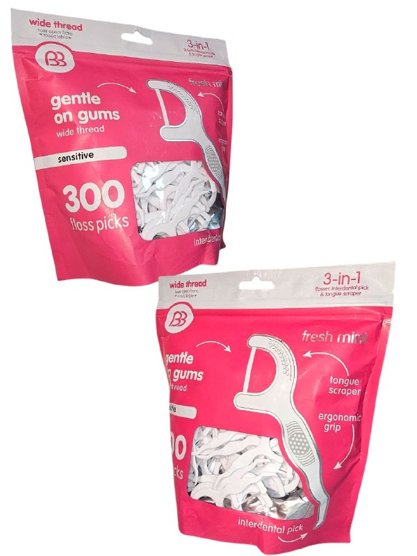 HILO DENTAL EN PALILLO INTERDENTAL Y LIMPIADOR DE LEGNUA SABOR MENTA FRESCA WIDE THREAD 300UND