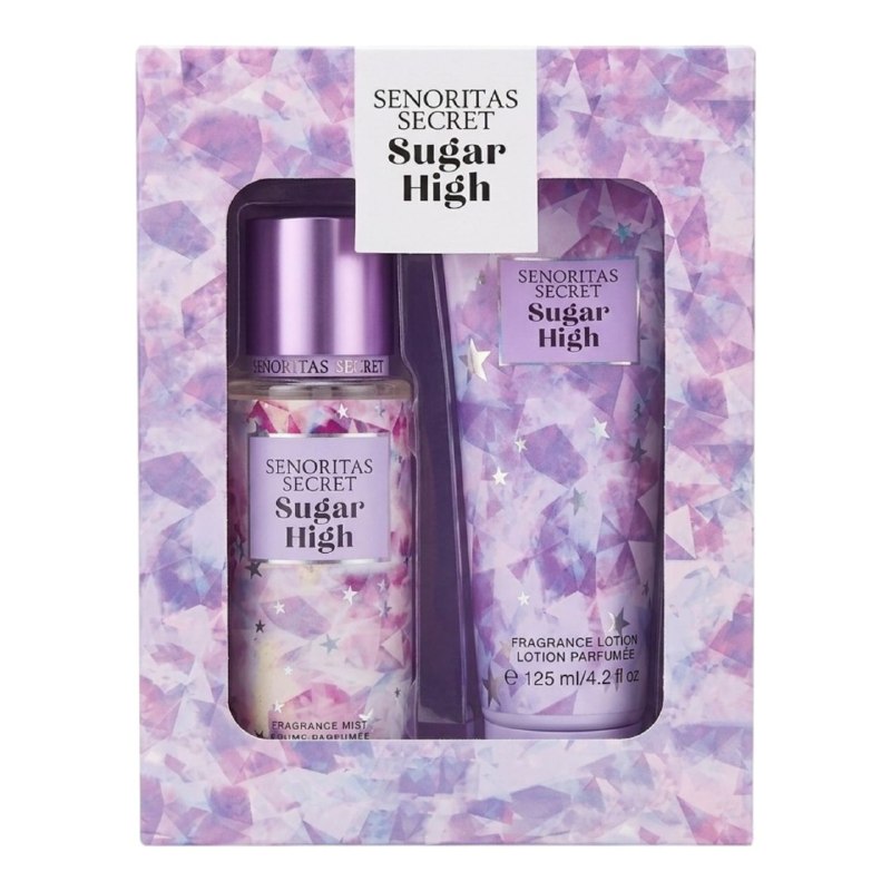 SET SENORITAS SECRET SUGAR HIGH SPLASH 125ML CREMA CORPORAL 125ML (M) (AROMA SIMILAR VS SUGAR HIGH)