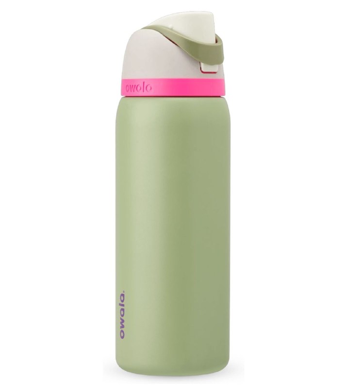 BOTE ORIGINAL TERMICO BOTELLA DE AGUA, AISLAMIENTO Y PAJILLA INCORPORADA, FACIL DE LIMPIAR, RESISTENTE A MANCHAS Y OLORES, 24H FRIO, 2 FORMAS DE BEBER OWALA 32OZ