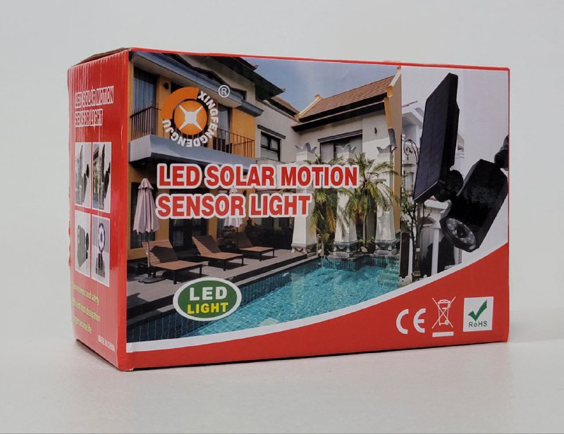 LUZ LED, SOLAR CON SENSOR DE MOVIMIENTO AUTOMATICO