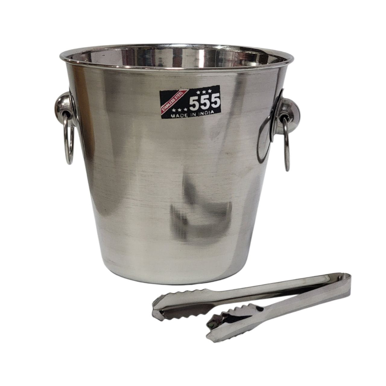 CUBETA PARA HIELO DE ACERO INOXIDABLE 14CM