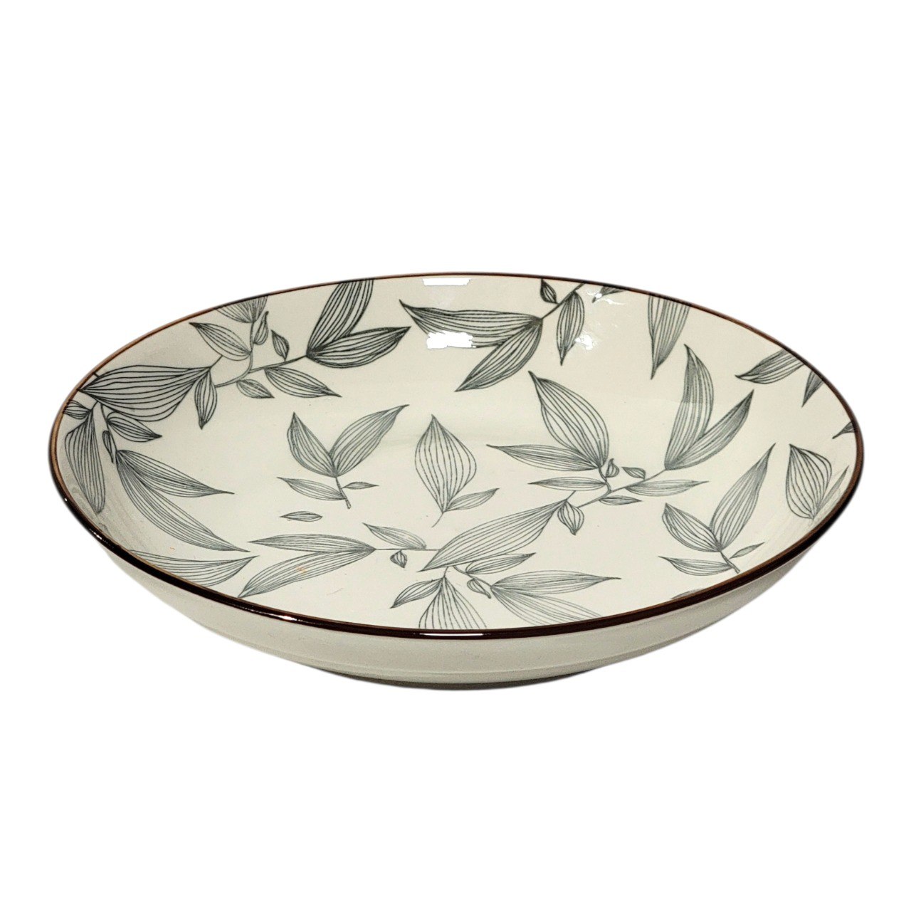 PLATO SEMI HONDO DECORATIVO DE CERÁMICA 23CM