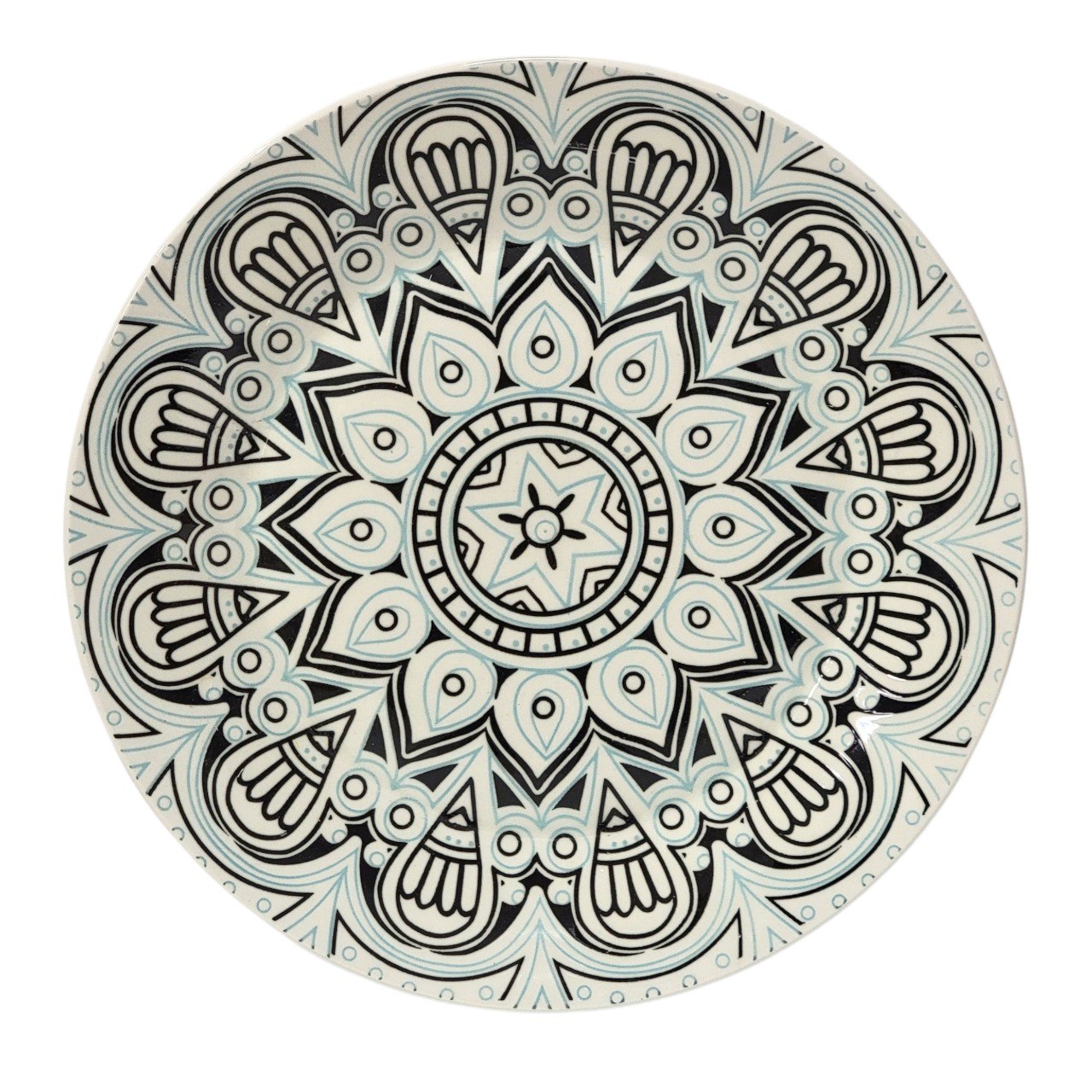 PLATO PLANO DECORATIVO DE CERÁMICA 27CM