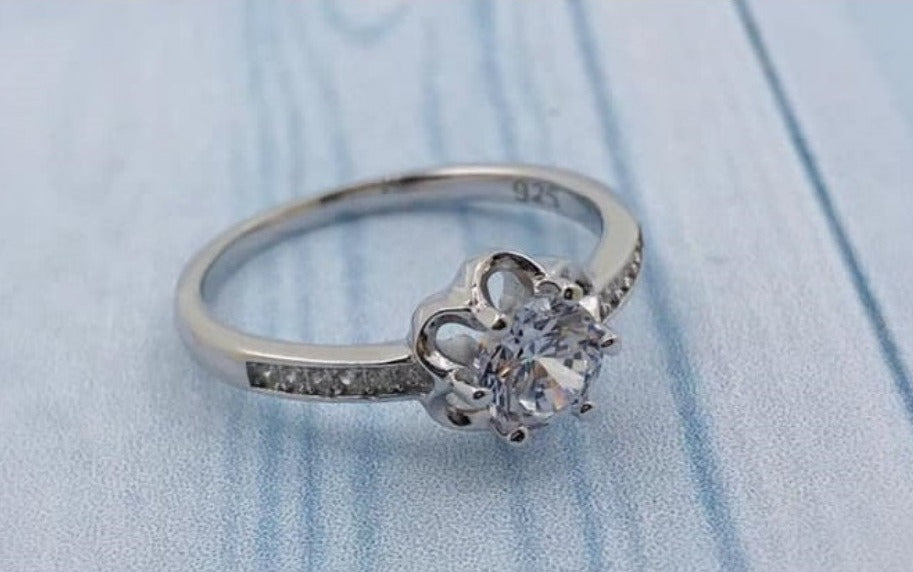PANI570 ANILLO COMPROMISO, PLATA 925