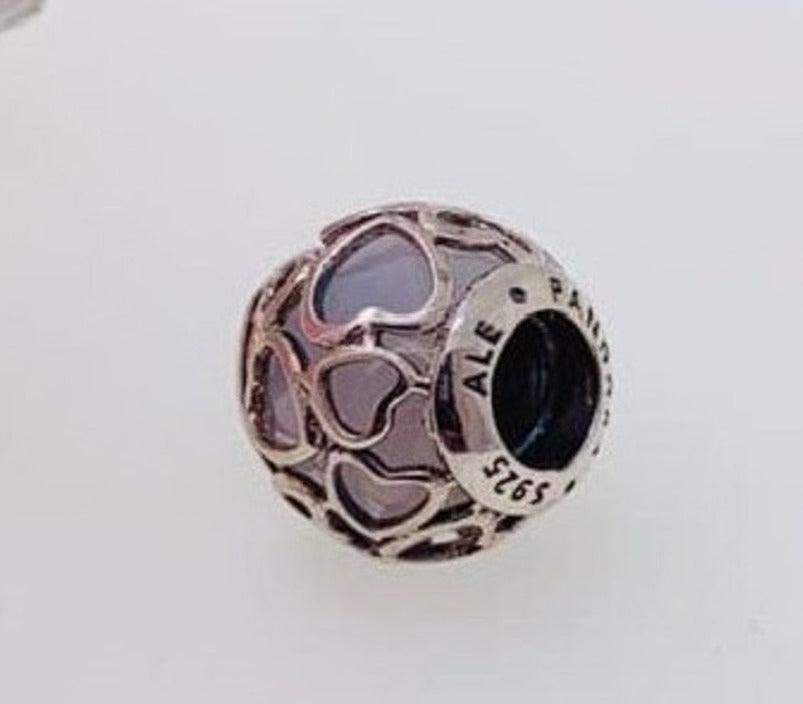 PCHARM1675 CORAZON CON CRISCAL ROSA