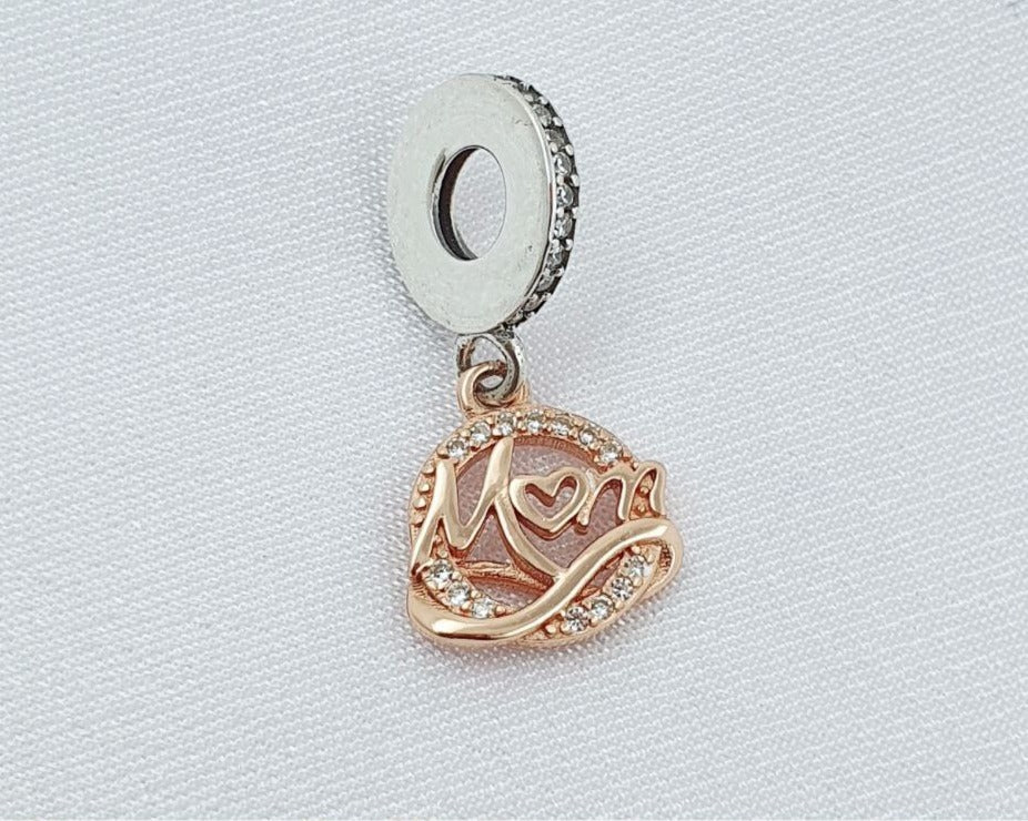 PCHARM2633 COLGANTE ROSE CON MENSAJE (MAMA)