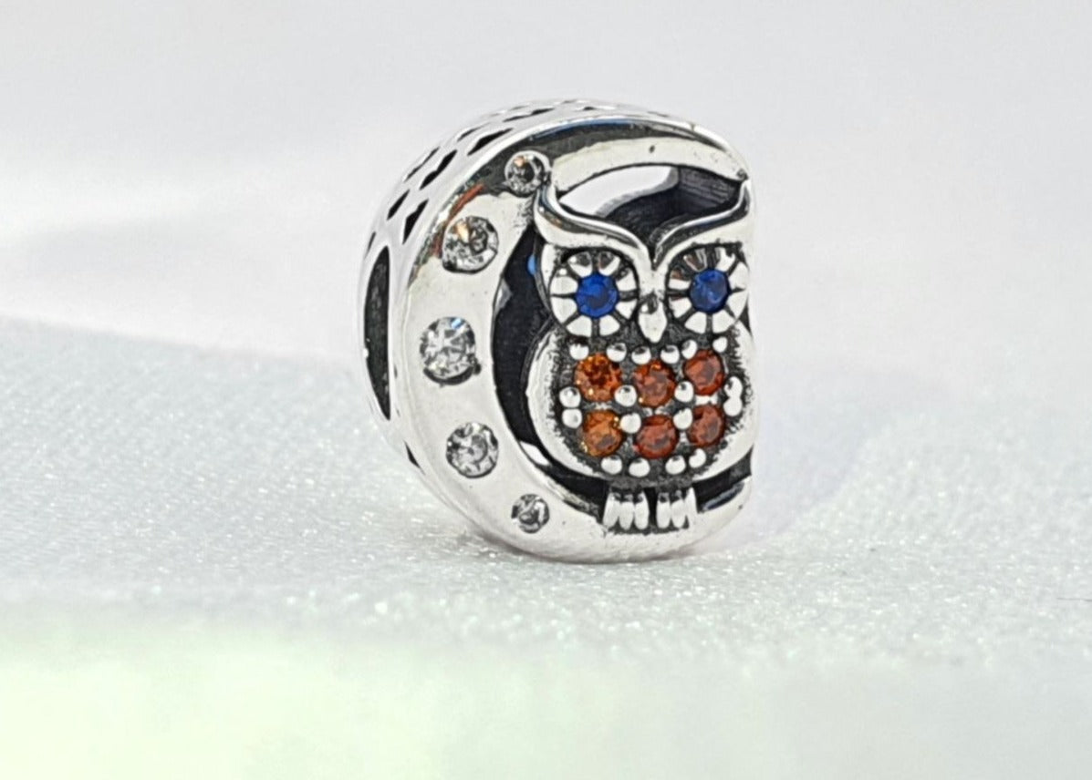 PCHARM2669 LUNA CRECIENTE Y BUHO