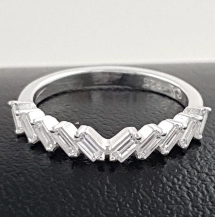 PANI1836 ANILLO CIRCONES RECTANCULARES, PLATA 925