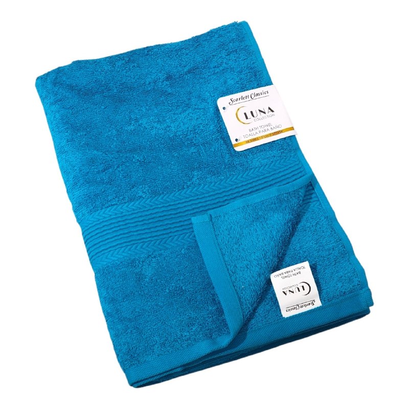 TOALLA PARA BAÑO DE CUERPO PREMIUM DE ALTA DENSIDAD 100% ALGODON SCARLETT CLASSICS 68X137CM