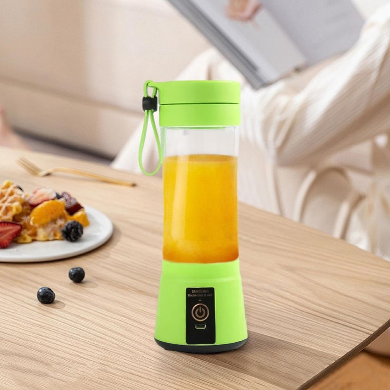 MAQUINA LICUADORA PORTATIL RECARGABLE TAMAÑO PEQUEÑO HM-03 380ML