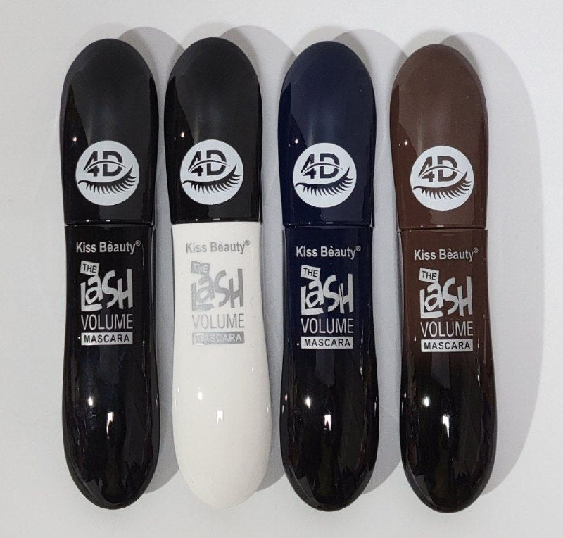 RIMEL DE VOLUMEN 4D RESISTENTE AL AGUA DE LARGA DURACION KISS BEAUTY 13ML