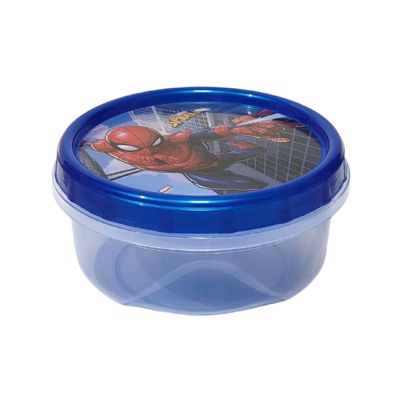 RECIPIENTE PANA PARA ALIMENTOS PARA NIÑOS CON DISEÑO DE SPIDERMAN