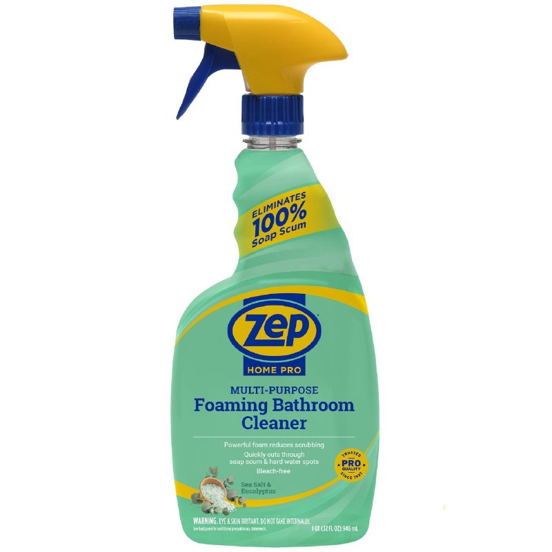 LIMPIADOR ESPUMOSO MULTIUSOS PARA BAÑOS CON SAL DE MAR Y EUCALIPTO ZEP 946ML