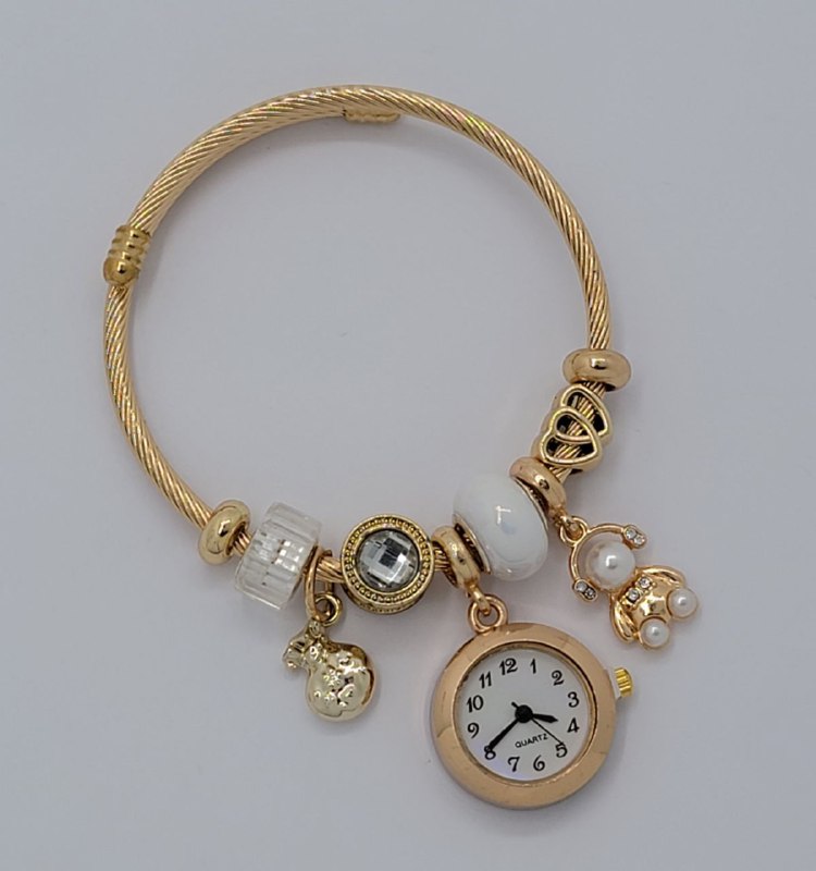 RELOJ ECONOMICO TIPO PANDORA PARA DAMA
