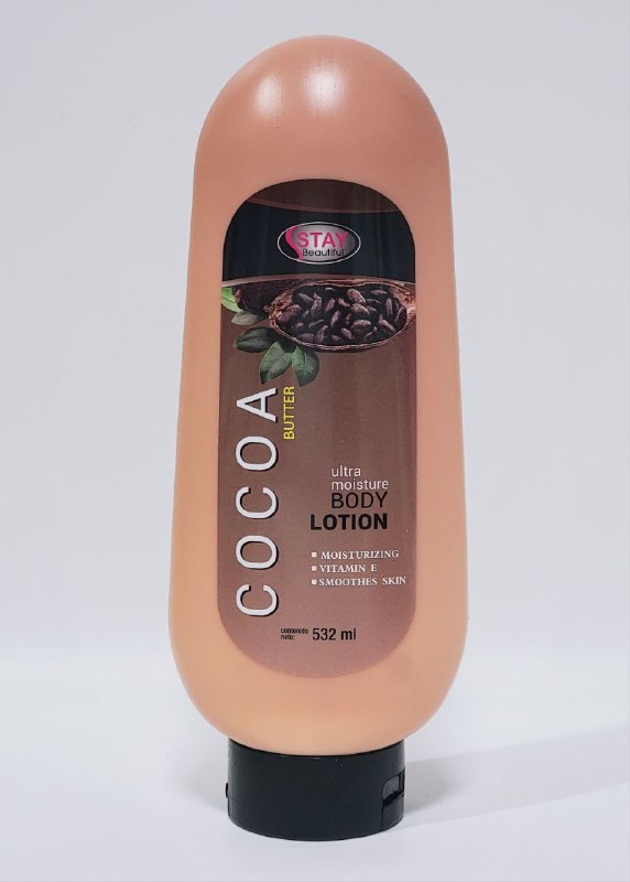 CREMA CORPORAL HIDRATANTE CON MANTECA DE CACAO Y VITAMINA E STAY BEAUTIFUL 532ML