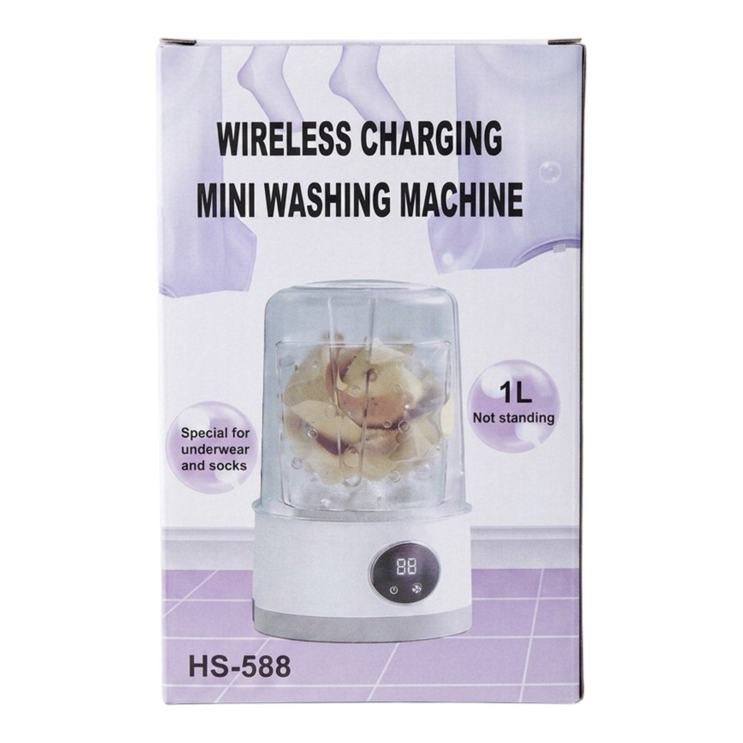 MINI LAVADORA PORTÁTIL PARA LA LIMPIEZA PRÁCTICA DE PRENDAS PEQUEÑAS WIRELESS CHARGING MINI WASHING MACHINE