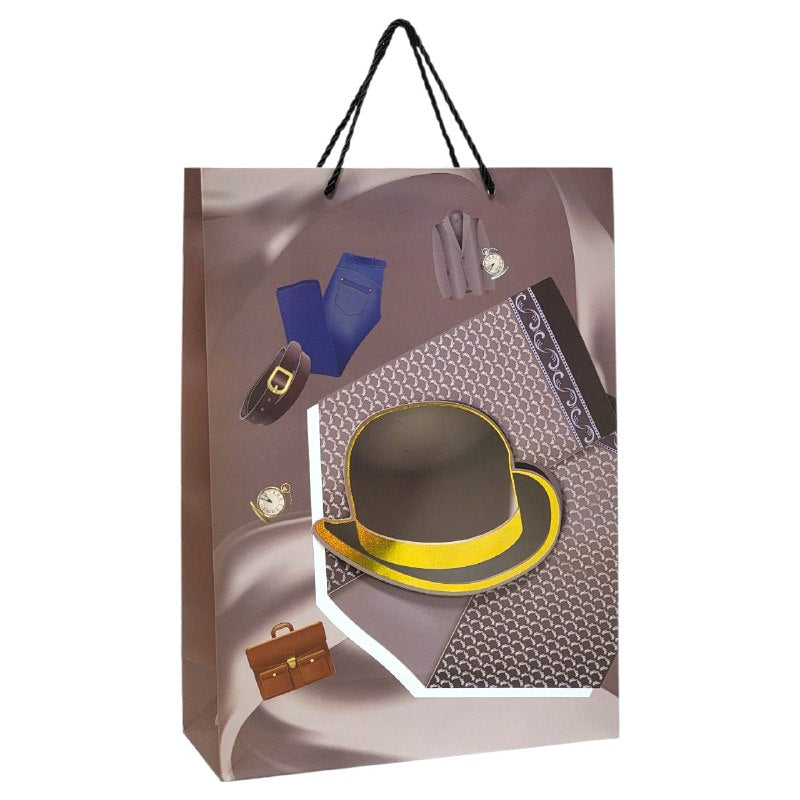 BOLSA DE REGALO PARA HOMBRE GRANDE 30X12X41.5CM