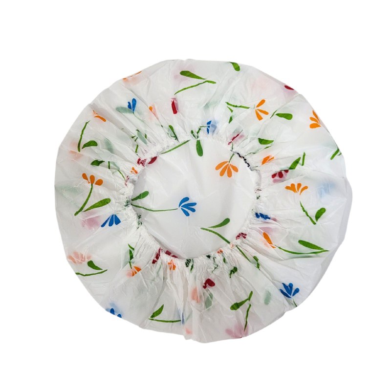 GORRO DE BAÑO DESECHABLE IMPERMEABLE Y VERSATIL TALLA UNICA EVOK 12 PIEZAS 4 ESTILOS