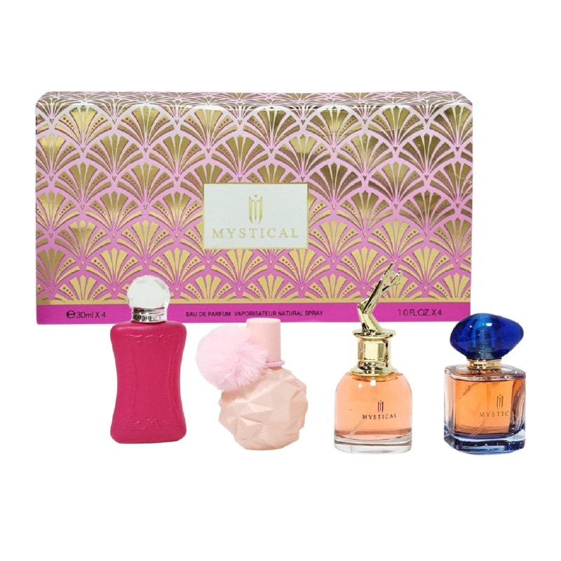 SET DE 4 MINI PERFUME ECONÓMICOS MYSTICAL EDP 4X30ML