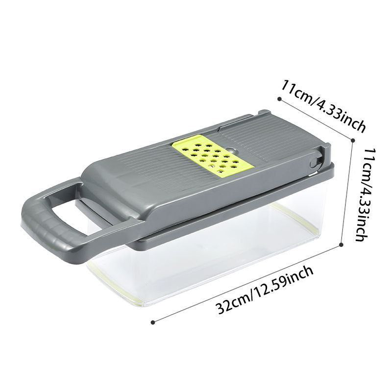 MAQUINA CHISMOLERA, CORTADORA DE VERDURAS 14 EN 1 MULTIFUNCIONAL KITCHEN IDEAS VEGGIE SLICER 11X11X32CM