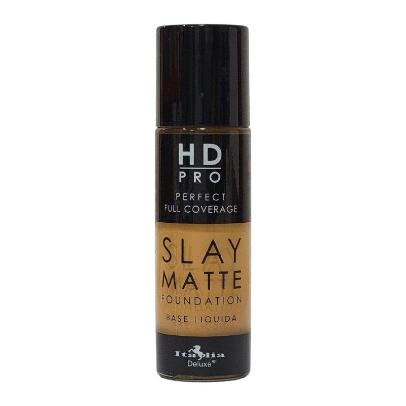BASE DE MAQUILLAJE LIQUIDA LIVIANA LIBRE DE ACEITE ACABADO MATE TONO 6B CLASSIC TAN ITALIA DELUXE HD PRO PERFECT FULL COVERAGE SLAY MATTE 30ML