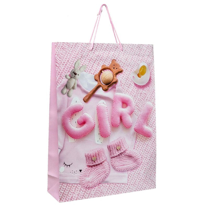 BOLSA DE REGALO BABY SHOWER GRANDE 32X11X44CM