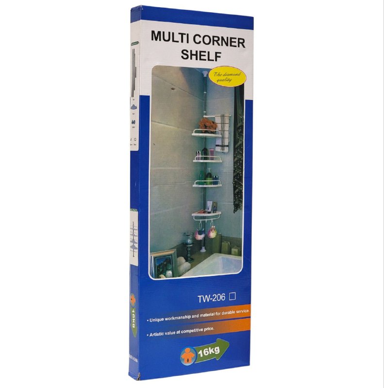 ORGANIZADOR ESQUINERO MULTIFUNCIONAL PARA BAÑO 4 REPISAS ACERO INOXIDABLE