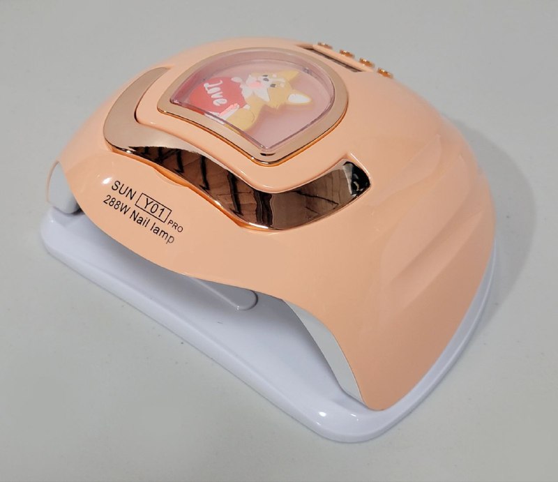 LAMPARA PARA UÑAS UV LED PARA SECADO RAPIDO DE UÑAS PANTALLA DIGITAL 288W WOMEN CARE SUN Y-01