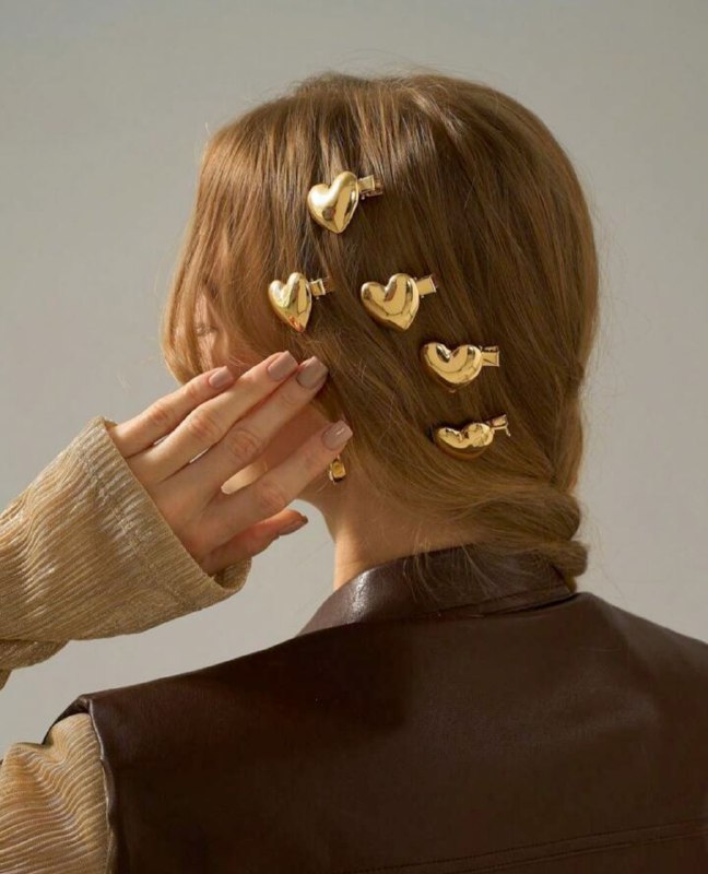 GANCHO DECORATIVA PARA EL CABELLO METALICA