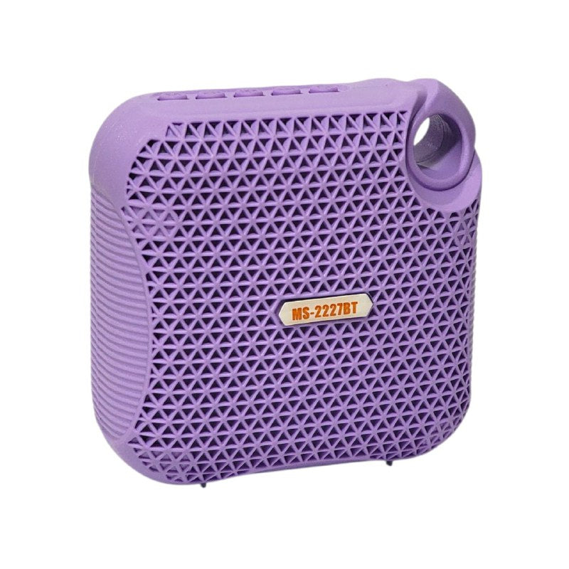 PARLANTE ALTAVOZ INALAMBRICO CON LUCES LED 11X11CM MOBILE SPEAKER MS-2227BT 8 COLORES