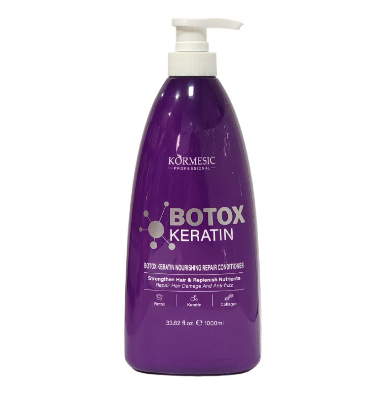 ACONDICIONADOR ALISANTE RARADOR Y NUTRITIVO DE BOTOX QUERATINA Y COLAGENO KORMESIC 1000ML