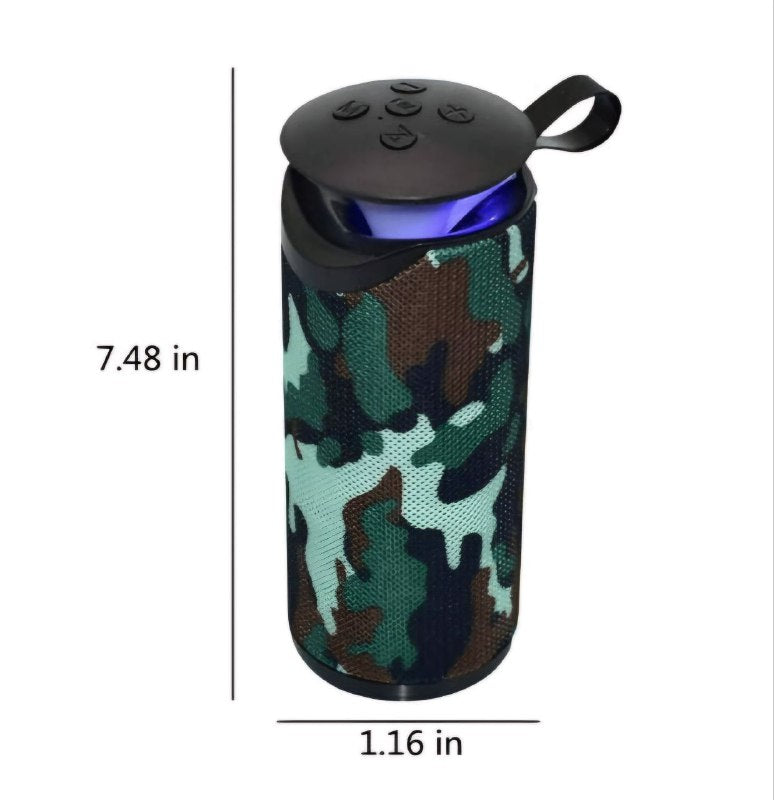PARLANTE ALTAVOZ  BLUETOOTH DE TELA CON LED 5WX2RMS GT-112+