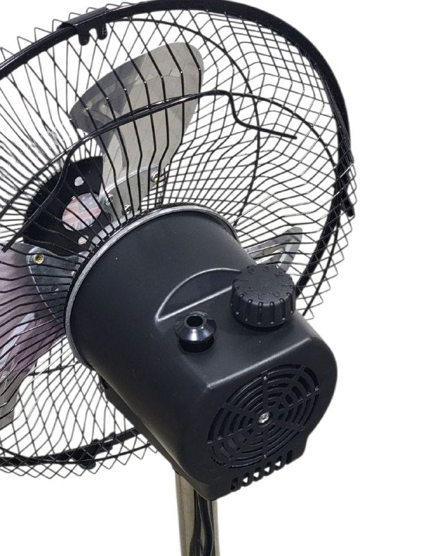 VENTILADOR DE PIE DE 10 PULGADAS DE METAL DE 3 VELOCIDADES, TAMAÑO AJUSTABLE AMERICAN STAR