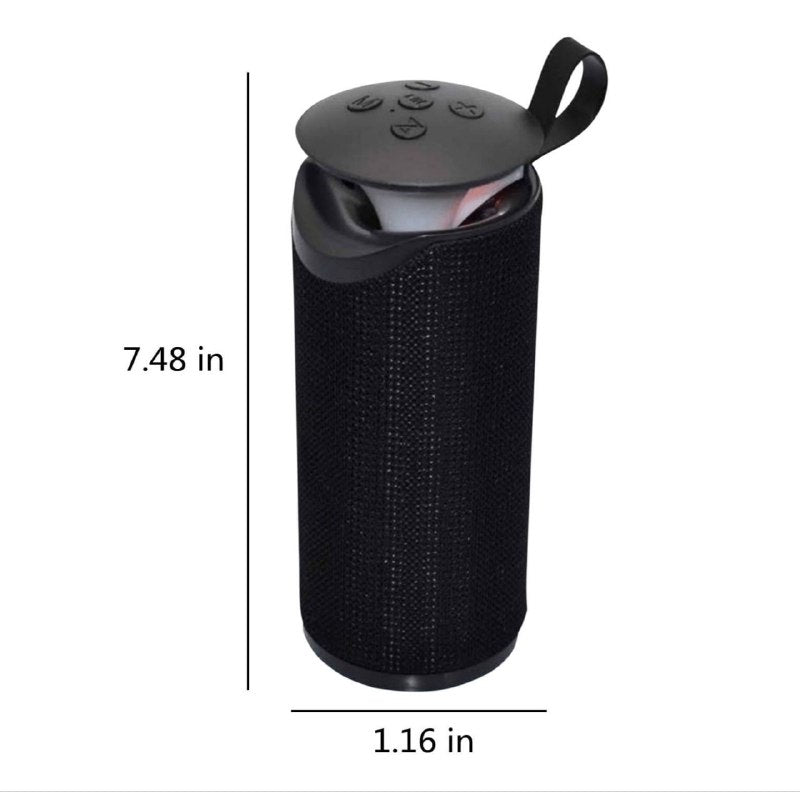 PARLANTE ALTAVOZ  BLUETOOTH DE TELA CON LED 5WX2RMS GT-112+