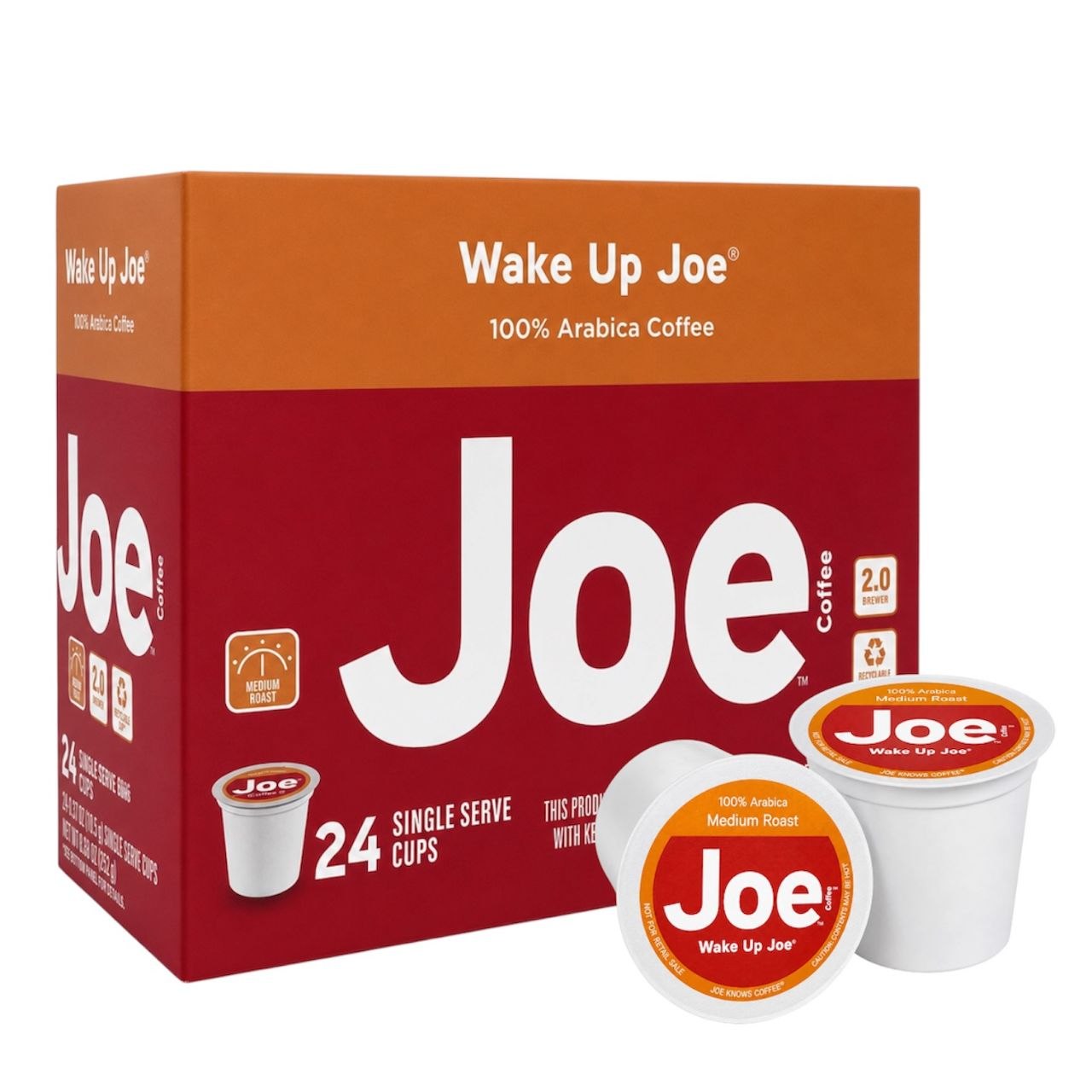 CAFÉ AMERICANO DE TUESTE MEDIO 100% ARÁBICA JOE COFFEE "WAKE UP JOE" MEDIANO PACK DE 24 BOLSAS DE 252G C/U