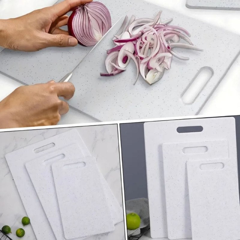 TABLAS DE PICAR, JUEGO 3 TABLAS BLANCO Y NEGRO DE TABLAS DE CORTAR DE 3 PIEZAS, EVITA EL CONTACTO CON CALOR, OLLAS, SARTENES, APTA PARA LAVAVAJILLAS, RESISTENTE AL CALOR, NO SE DEFORMAN NI ASTILLAN CHOPPING BOARD