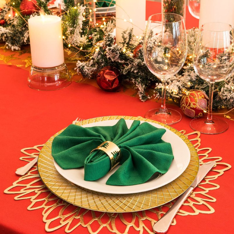 PLATO DE CARGA DECORATIVO NAVIDEÑO BRILLANTE DE PLASTICO DORADO L'ART 32X32CM
