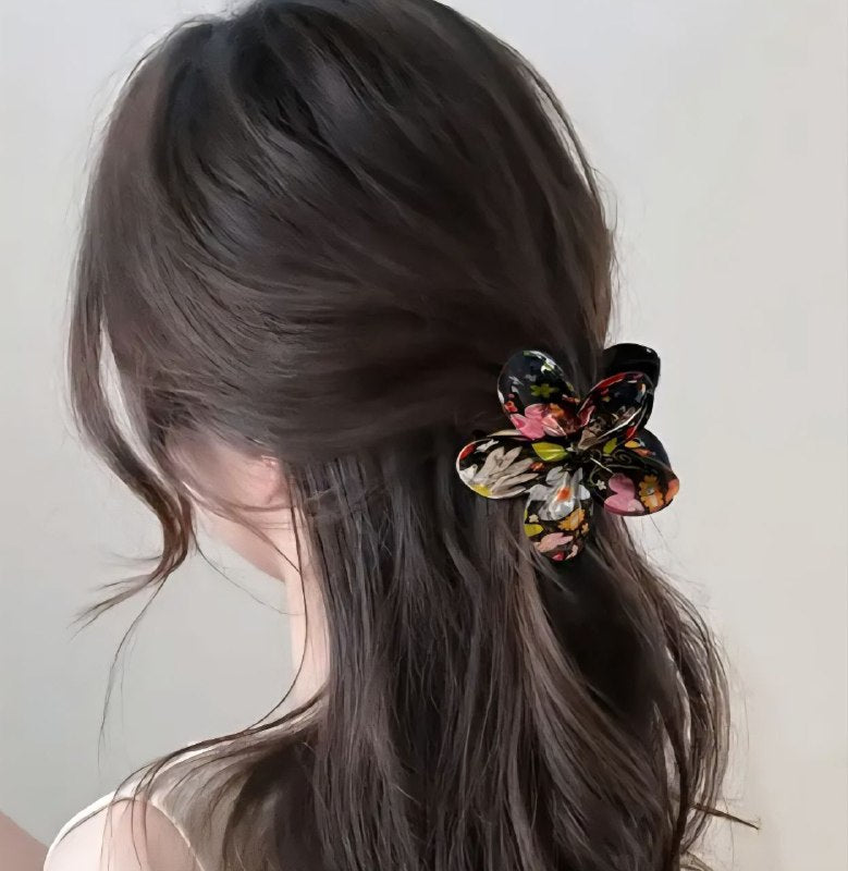 GANCHO PARA EL CABELLO DE PINZA DE FLOR HAWAIANA, PINZAS DE SUJECION FUERTE, ACCESORIO PARA EL CABELLO 8CM, PAQUETE 12UND
