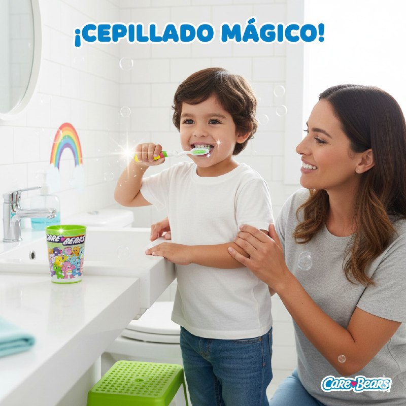 CEPILLO DE DIENTES EN SET DE HIGIENE BUCAL PARA NIÑOS CEPILLO, PROTECTOR Y VASITO CARE KIT, 4 ESTILOS